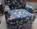 blue floral slipcover