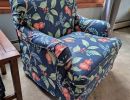 blue floral slipcover