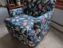 blue floral slipcover