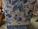 old drapes slipcover back