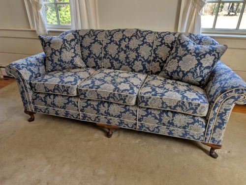 1930s sofa with pillows
